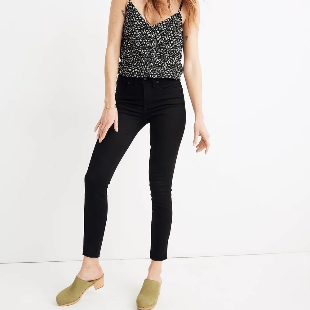 Madewell 9” High Rise Skinny Isko Black - 27